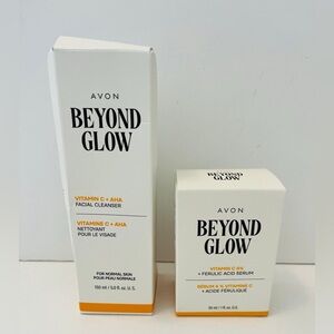 Avon Beyond Glow x 2 Vitamin C + AHA Facial Cleanser & 6% Ferulic Acid Serum